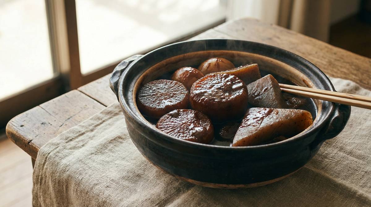 大根とこんにゃくの味噌おでん