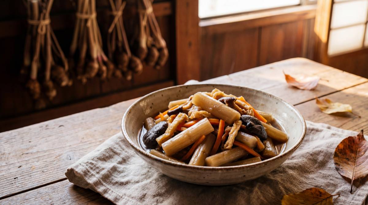 いもがらの煮物