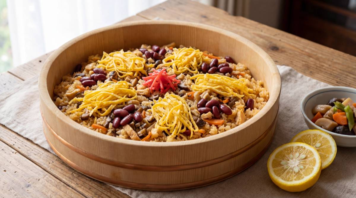 柚子が香る金時豆入りかきまぜ